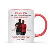 From Mom To Son Watching You Be A Dad Personalized Mug, Heartfelt Gift For Son