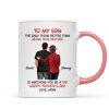 From Mom To Son Watching You Be A Dad Personalized Mug, Heartfelt Gift For Son