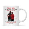 From Mom To Son Watching You Be A Dad Personalized Mug, Heartfelt Gift For Son