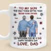 From My Arms To Theirs - Family Personalized Custom 3D Inflated Effect Printed Mug - Father's Day, Gift For Son From My Arms To Theirs - Family Personalized Custom 3D Inflated Effect Printed Mug - Father's Day, Gift For Son