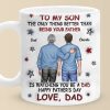 From My Arms To Theirs - Family Personalized Custom 3D Inflated Effect Printed Mug - Father's Day, Gift For Son From My Arms To Theirs - Family Personalized Custom 3D Inflated Effect Printed Mug - Father's Day, Gift For Son