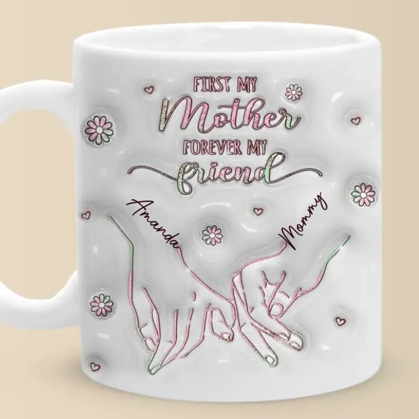 From My Hands To Yours, Always - Family Personalized Custom 3D Inflated Effect Printed Mug - Mother's Day, Gift For Mom, Daughter From My Hands To Yours, Always - Family Personalized Custom 3D Inflated Effect Printed Mug - Mother's Day, Gift For Mom, Daughter