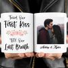 From Our First Kiss Till Our Last Breath Personalized Custom Photo Valentine Anniversary Couples Mug C584