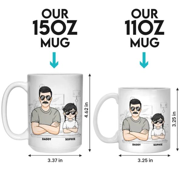 From The Reason You Need Caffeine - Family Personalized Custom Mug - Gift For Dad, Grandpa From The Reason You Need Caffeine - Family Personalized Custom Mug - Gift For Dad, Grandpa