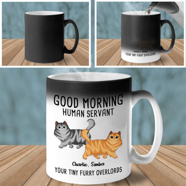 From Your Tiny Furry Overlords - Cat Personalized Custom Color Changing Mug - Gift For Pet Owners, Pet Lovers From Your Tiny Furry Overlords - Cat Personalized Custom Color Changing Mug - Gift For Pet Owners, Pet Lovers