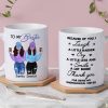 Front View Besties To My Bestie Gift For Best Friends Personalized Mug