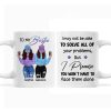 Front View Besties To My Bestie Gift For Best Friends Personalized Mug
