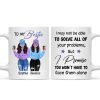 Front View Besties To My Bestie Gift For Best Friends Personalized Mug