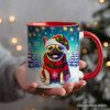 Frosty French Bulldog Personalized Mug, Charming Pup Magical Christmas Gift with Custom Name Frosty French Bulldog Personalized Mug, Charming Pup Magical Christmas Gift with Custom Name