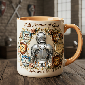 Full Armor Of God - Personalized Accent Mug - Gift For Christian HH01