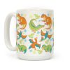 Funky Dinosaur Friends Pattern Coffee Mug Funky Dinosaur Friends Pattern Coffee Mug