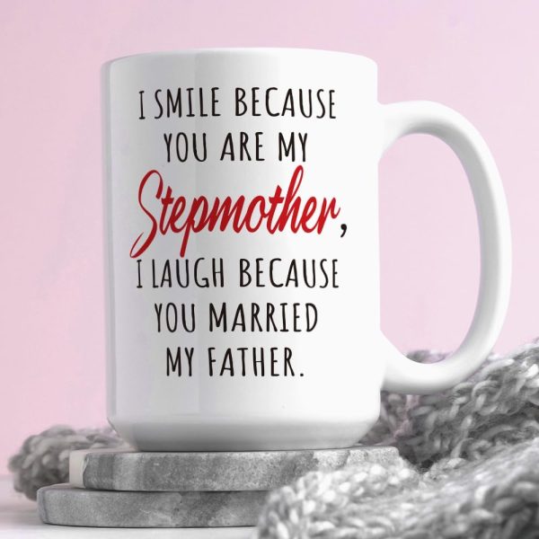 Funny Bonus Mom Coffee Mug Stepmom Gift from Stepdaughter Stepson Birthday Mother's Day Christmas Gift Funny Bonus Mom Coffee Mug Stepmom Gift from Stepdaughter Stepson Birthday Mother's Day Christmas Gift
