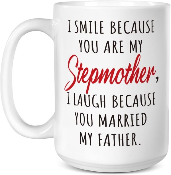 Funny Bonus Mom Coffee Mug Stepmom Gift from Stepdaughter Stepson Birthday Mother's Day Christmas Gift Funny Bonus Mom Coffee Mug Stepmom Gift from Stepdaughter Stepson Birthday Mother's Day Christmas Gift