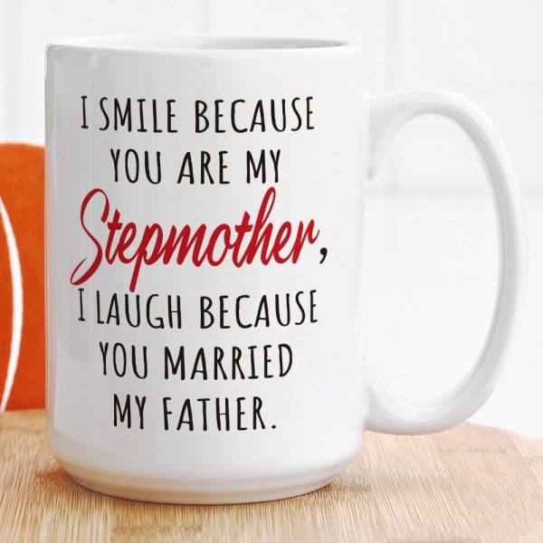 Funny Bonus Mom Coffee Mug Stepmom Gift from Stepdaughter Stepson Birthday Mother's Day Christmas Gift Funny Bonus Mom Coffee Mug Stepmom Gift from Stepdaughter Stepson Birthday Mother's Day Christmas Gift