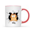 Funny Cat Personalized Mug, Gift For Cat Mom, Cat Dad, Cat Lover