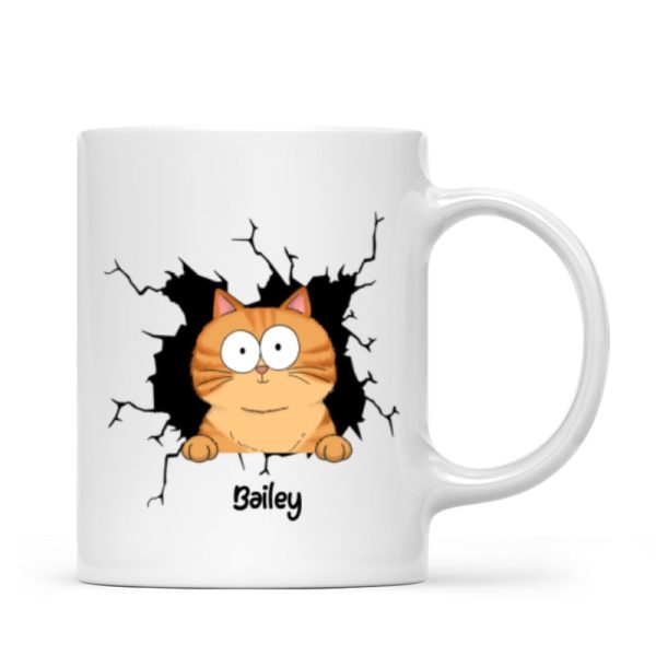 Funny Cat Personalized Mug, Gift For Cat Mom, Cat Dad, Cat Lover