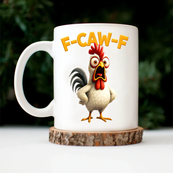 Funny Chicken F-Caw-F - Personalised Mug Funny Chicken F-Caw-F - Personalised Mug