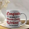 Funny Couple, Congrats On Being My Favorite Cardio Workout, Personalized Coffee Mug, Couple Gift, Gifts For Him, Gifts For Her