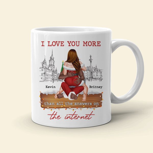 Funny Couple Gifts, I Love You More, Personalized Coffee Mug, Christmas Gifts For Couple