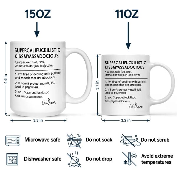 Funny Cowokers Supercalifuckilistic - Personalized Mug Funny Cowokers Supercalifuckilistic - Personalized Mug