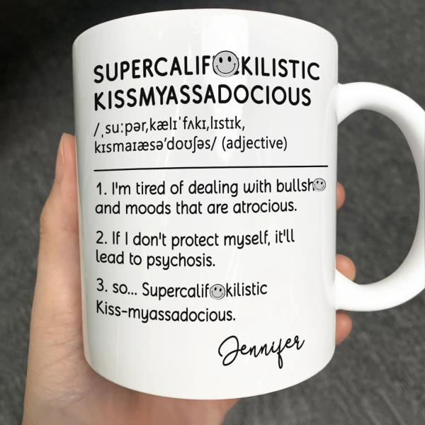 Funny Cowokers Supercalifuckilistic - Personalized Mug Funny Cowokers Supercalifuckilistic - Personalized Mug