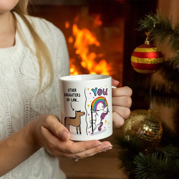 Funny Daughter in Law Coffee Mug Gift for Daughter in Law from Mother in Law, Birthday Christmas Gift