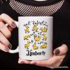 Funny Ducks Not All in a Row Sarcastic Personalized Mug, Mental Health Motivational Gift with Custom Name
