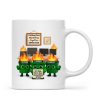 Funny Dumpster Fire Office Chaos - Personalized Mug - Funny Christmas Gift, White Elephant Gift for Coworkers