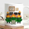 Funny Dumpster Fire Office Chaos - Personalized Mug - Funny Christmas Gift, White Elephant Gift for Coworkers
