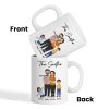 Funny Family Style Dad Mom And Kids Personalized Mug