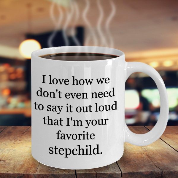 Funny Favorite Stepchild Coffee Mug Gift for Stepmom Stepdad from Stepdaughter Stepson, Mothers Day Birthday Gift Funny Favorite Stepchild Coffee Mug Gift for Stepmom Stepdad from Stepdaughter Stepson, Mothers Day Birthday Gift