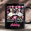 Funny Goose Bumps Floral Personalized Mug, White, Natural and Black Sarcastic Goose Gift with Custom Name Funny Goose Bumps Floral Personalized Mug, White, Natural and Black Sarcastic Goose Gift with Custom Name