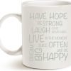 Funny Inspirational Coffee Mug Have Hope Be Strong Motivational Quote Ceramic Mug White, Encouraging Gift for Women Mom Friend, Birthday Christmas Gift Funny Inspirational Coffee Mug Have Hope Be Strong Motivational Quote Ceramic Mug White, Encouraging Gift for Women Mom Friend, Birthday Christmas Gift