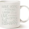 Funny Inspirational Coffee Mug Have Hope Be Strong Motivational Quote Ceramic Mug White, Encouraging Gift for Women Mom Friend, Birthday Christmas Gift Funny Inspirational Coffee Mug Have Hope Be Strong Motivational Quote Ceramic Mug White, Encouraging Gift for Women Mom Friend, Birthday Christmas Gift