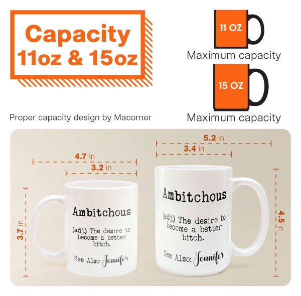 Funny Mug - Ambitchous - Fun Gifts For Coworker, Friends, Boss - Personalized Mug Funny Mug - Ambitchous - Fun Gifts For Coworker, Friends, Boss - Personalized Mug