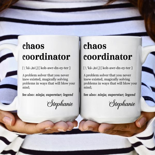 Funny Mug - Chaos Coordinator Definition - Fun Gifts For Coworker, Friends, Boss - Personalized Mug Funny Mug - Chaos Coordinator Definition - Fun Gifts For Coworker, Friends, Boss - Personalized Mug