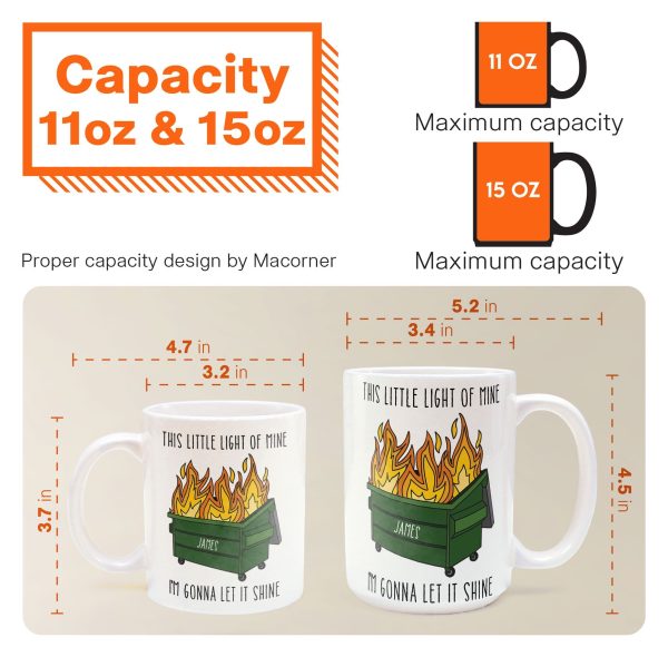 Funny Mug - Dumpster Fire - Fun Gifts For Coworkers, Boss, Friends, Family - Personalized Mug Funny Mug - Dumpster Fire - Fun Gifts For Coworkers, Boss, Friends, Family - Personalized Mug