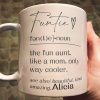 Funny Mug - Funtie Definition - Fun Gifts Aunt, Auntie, Women - Personalized Mug Funny Mug - Funtie Definition - Fun Gifts Aunt, Auntie, Women - Personalized Mug