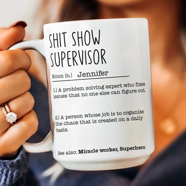 Funny Mug - Sh*T Show Supervisor - Fun Gifts For Coworker, Friends, Boss - Personalized Mug Funny Mug - Sh*T Show Supervisor - Fun Gifts For Coworker, Friends, Boss - Personalized Mug
