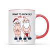 Funny Old Couple Personalized Mug Christmas Gift for Him for Her