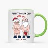 Funny Old Couple Personalized Mug Christmas Gift for Him for Her