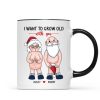 Funny Old Couple Personalized Mug Christmas Gift for Him for Her