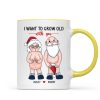 Funny Old Couple Personalized Mug Christmas Gift for Him for Her