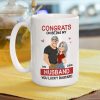 Funny Romantic Personalized Ceramic Mug Congrats On Being My Husband Cute Couple Coffee Gift for Him Funny Romantic Personalized Ceramic Mug Congrats On Being My Husband Cute Couple Coffee Gift for Him