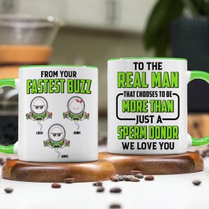 Funny Sperm Dad Accent Mug - Personalized Gifts For Dad 02PJTN190525