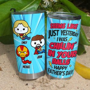 Funny Sperm Happy Day Daddy 05NAHN080523TM Personalized Tumbler Gift