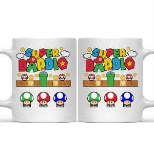 Funny Super Daddio Gift For Father's Day Personalized Ceramic Mug