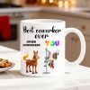 Funny Unicorn Coworker - Personalized Mug - Christmas Gift for Coworker, White Elephant