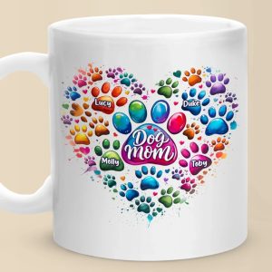 Fur Babies, Full Heart - Dog & Cat Personalized Custom Mug - Mother's Day, Gift For Pet Owners, Pet Lovers