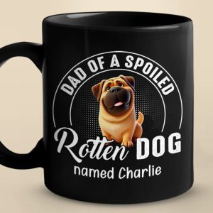 Fur, Chaos, And A Whole Lot Of Attitude - Dog & Cat Personalized Custom Black Mug - Gift For Pet Owners, Pet Lovers
